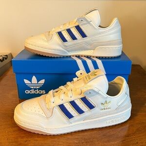 ADIDAS Women’s Forum Low White / Royal Blue Shoes